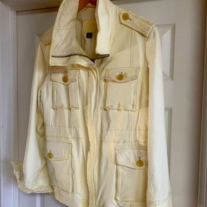 Off White Genuine Leather Parka size XL